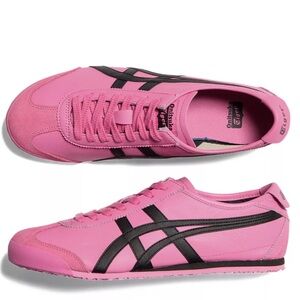 Onitsuka Tiger by Asics Pink and Black Sneakers Women’s Size 5 1/2 NWT